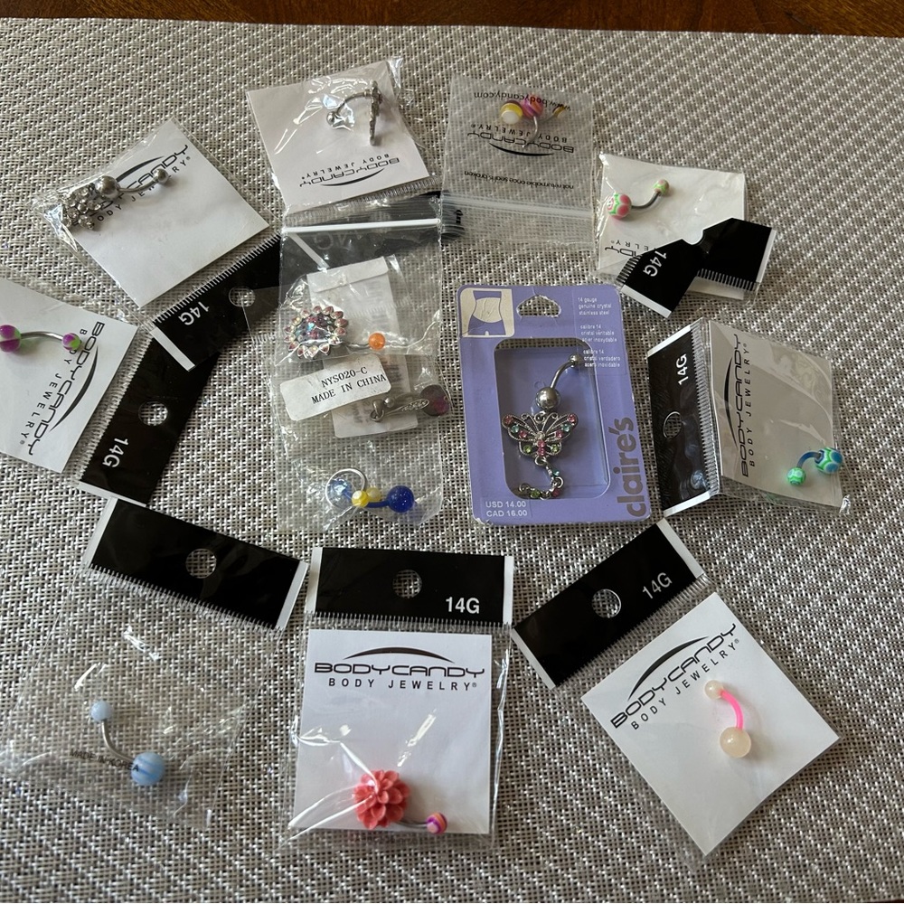 Lot of Belly Button Rings - lot of 13